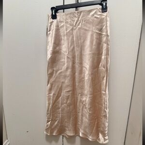 NWT Babaton Champagne Midi Skirt from Aritzia